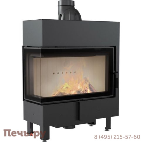 Каминная топка Kratki Pro Lucy/14/Slim/L/BS, Г-образное стекло слева фото