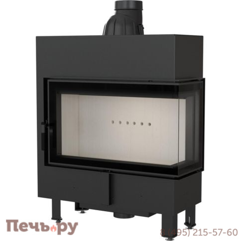 Каминная топка Kratki Pro Lucy/14/Slim/P/BS, Г-образное стекло справа фото 6