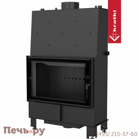 Каминная топка Kratki Pro Lucy/PW/16/W двойное стекло с водяным контуром фото 5