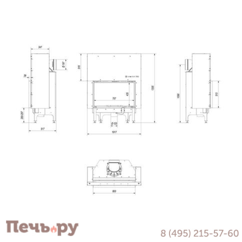 Каминная топка Kratki Pro Nadia/12/G фото 10