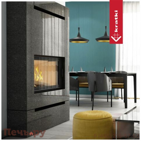 Каминная топка Kratki Pro Nadia/12 Termotec Black фото 2