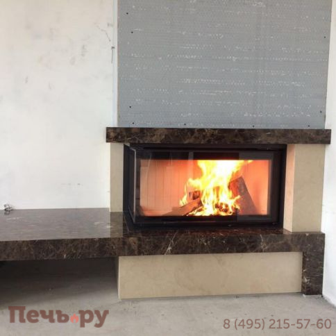 Каминная топка Kratki Pro Nadia/14/L/BS/G (гильотина) фото 3