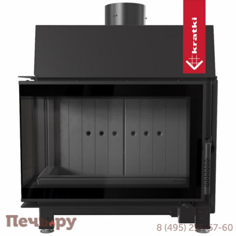 Каминная топка Kratki Simple S/BS (угловое стекло) фото 12
