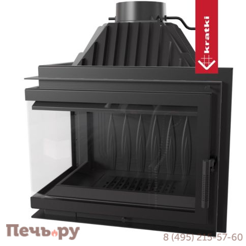 Каминная топка Kratki Simple/Z/S/BS (угловое стекло) фото 3
