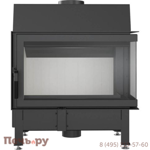Каминная топка Kratki Zibi/P/BS (угловое  стекло справа) фото 2