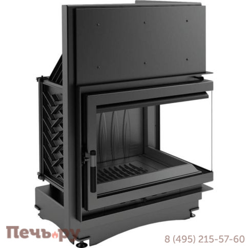 Каминная топка Kratki Zuzia/P/BS (угловое стекло справа) фото 4