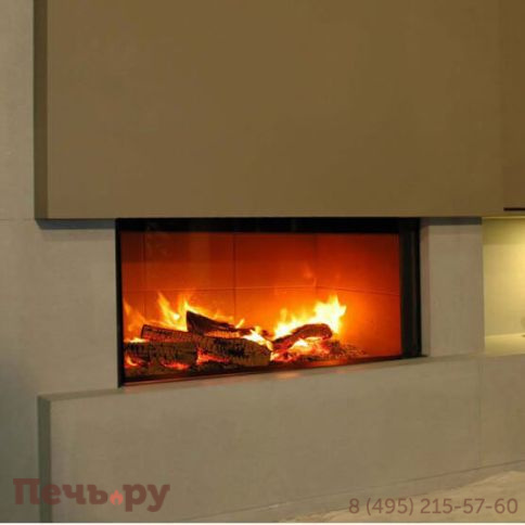 Каминная топка M-design Luna 1000 H Gold+, чугун фото 2