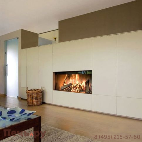 Каминная топка M-design Luna 1000 H Gold+, чугун фото 3