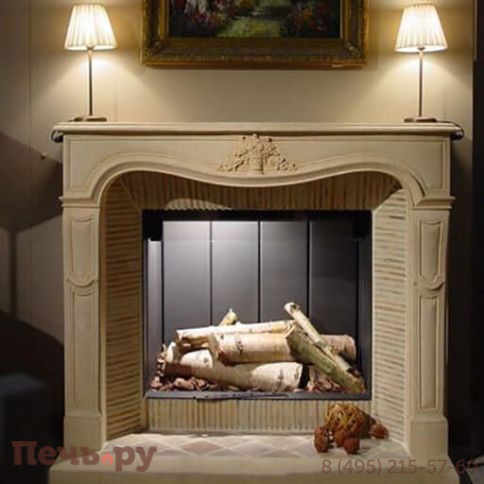 Каминная топка M-design Luna 850 V Gold+ (Луна 850 V Голд+) фото 2