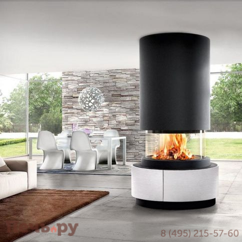 Каминная топка Piazzetta M360 цилиндрический кожух фото 3