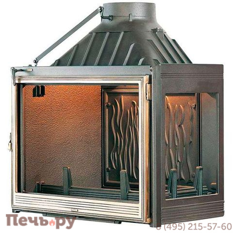 Каминная топка Seguin Europa 7 два стекла (стекло справа) фото
