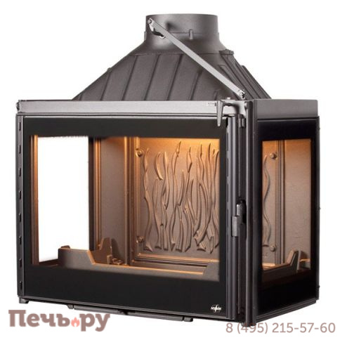 Каминная топка Seguin Europa 7 Evolution Black Line три стекла фото