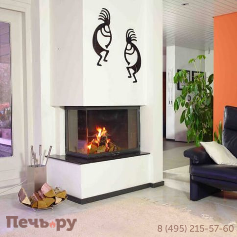 Каминная топка Totem Lateral 800 TECHNIKA с опцией шиберной заслонки фото 5