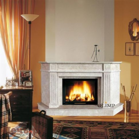 Каминный портал Кандада 3 Крема Нова угловая фото
