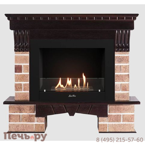Каминный портал Lux Fire МДФ RS 1280 с биокамином Фаер Бокс 2-33 фото
