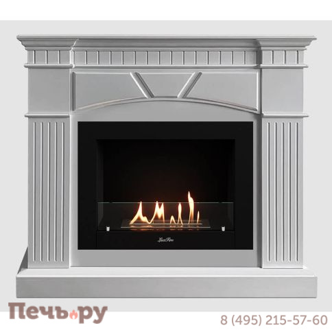 Каминный портал Lux Fire МДФ Шервуд 1200 с биокамином  Фаер Бокс 2 - 30 фото