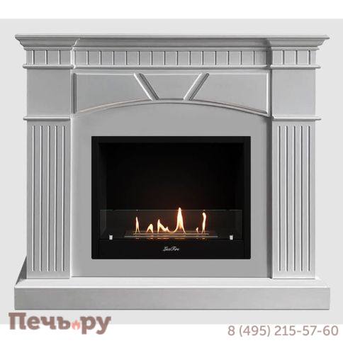 Каминный портал Lux Fire МДФ Шервуд 1250 с биокамином  Фаер Бокс 1 - 33 фото