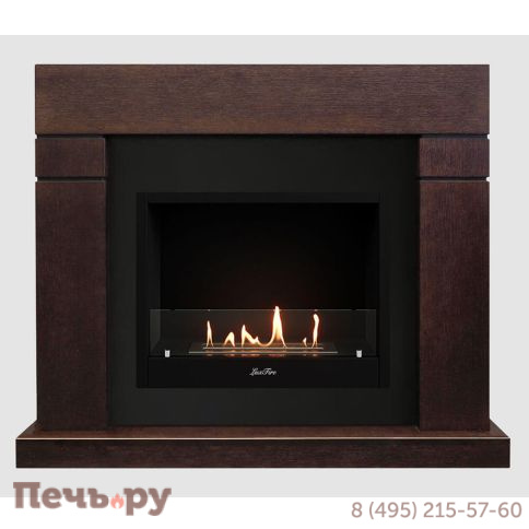 Каминный портал Lux Fire МДФ Тоби 1300 с биокамином  Фаер Бокс 1 - 33 фото