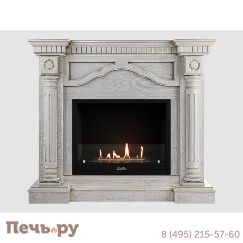 Каминный портал МДФ Lux Fire Монако 1210 с биокамином Фаер Бокс 1-30 фото