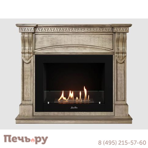 Каминный портал МДФ Lux Fire Мюнхен 1250 с биокамином Фаер Бокс 2-30 фото