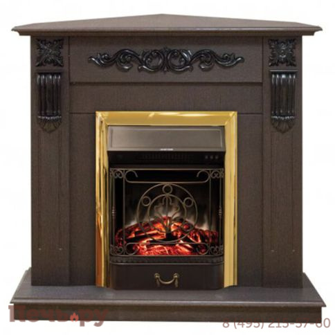 Каминокомплект RealFlame Dominica Corner c Fobos s Lux BR/  Majestic s Lux BR фото