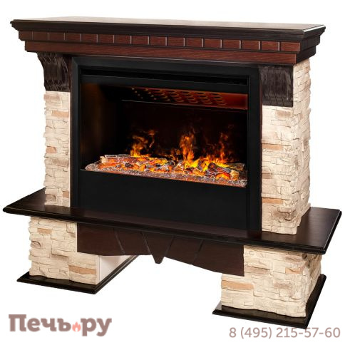 Каминокомплект RealFlame Rockland с очагом 3D Helios 26 SBG фото 3