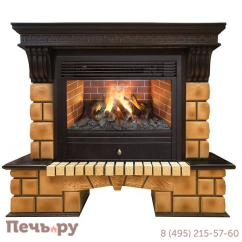 Каминокомплект RealFlame Stone Brick 26 c 3D Novara фото