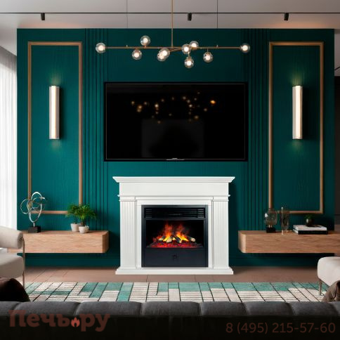 Каминокомплект Royal Flame Bern (Разборный) - Бьянко белый с очагом Design B650RF 3D фото 2