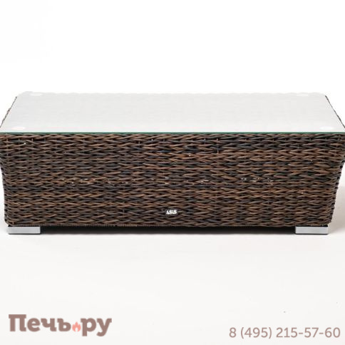 Капучино 4SiS журнальный столик из искусственного ротанга (гиацинт), цвет коричневый фото 2