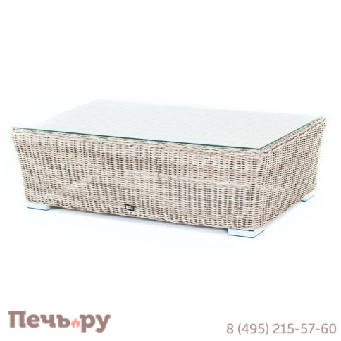 Капучино 4SiS журнальный столик из искусственного ротанга, цвет бежевый фото