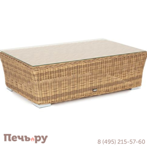 Капучино 4SiS журнальный столик из искусственного ротанга, цвет соломенный фото 10