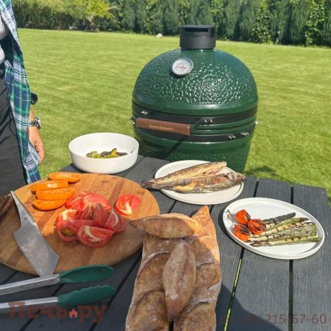 Керамический гриль Green Kamado L фото 8