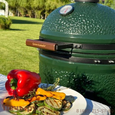 Керамический гриль Green Kamado L фото 9