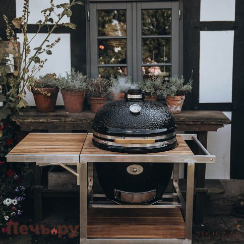 Керамический гриль Monolith Classic Pro Series 2.0 Black без ножек фото 2