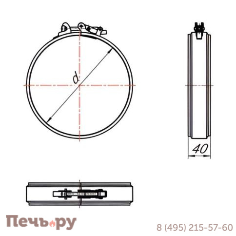 Хомут соединительный Вулкан V50R (304/0.5мм) фото 11
