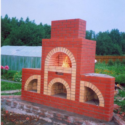 Кирпичная печь барбекю, арт. 246465 фото