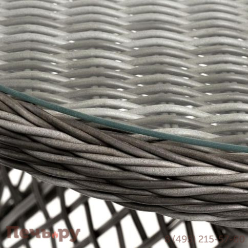 Кофейный комплект 4SiS Алиса из искусственного ротанга, цвет коричневый фото 6