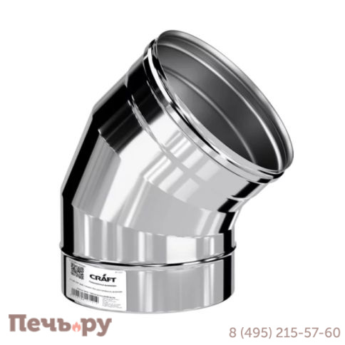 Колено 45° Крафт (Craft) HF (316/ 0,8мм) фото