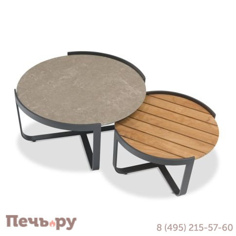 Комплект Brafritid Boden антрацит, алюминий/тик фото