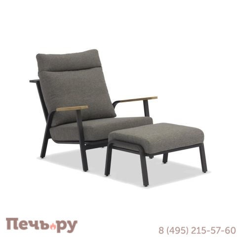 Комплект Brafritid Malmo, антрацит/серый, алюминий/тик фото