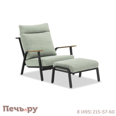 Комплект Brafritid Malmo, антрацит/зелёный, алюминий/тик фото