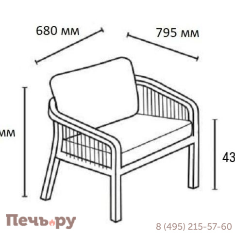 Комплект деревянной мебели Tagliamento Ravona KD TAG/RAVONA-KD/LOUNGE2 фото 13