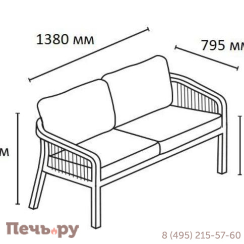 Комплект деревянной мебели Tagliamento Ravona KD TAG/RAVONA-KD/LOUNGE2 фото 14
