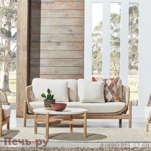 Комплект деревянной плетеной мебели Tagliamento Talara TAG/TALARA/LOUNGE2 фото 2