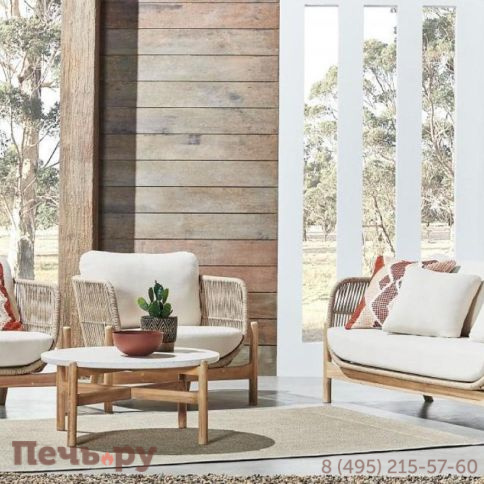 Комплект деревянной плетеной мебели Tagliamento Talara TAG/TALARA/LOUNGE2 фото 3