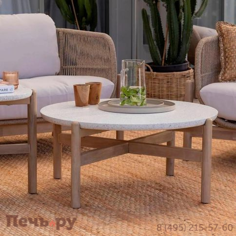 Комплект деревянной плетеной мебели Tagliamento Talara TAG/TALARA/LOUNGE2 фото 4