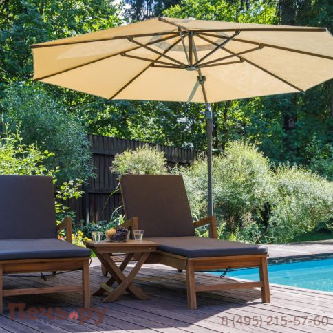 Комплект из 2-х шезлонгов Royal Family PAOLO из акации и столика RAMON фото 5