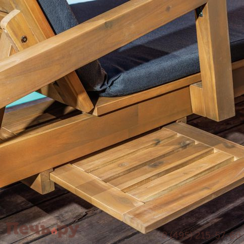 Комплект из 2-х шезлонгов Royal Family PAOLO из акации и столика RAMON фото 7