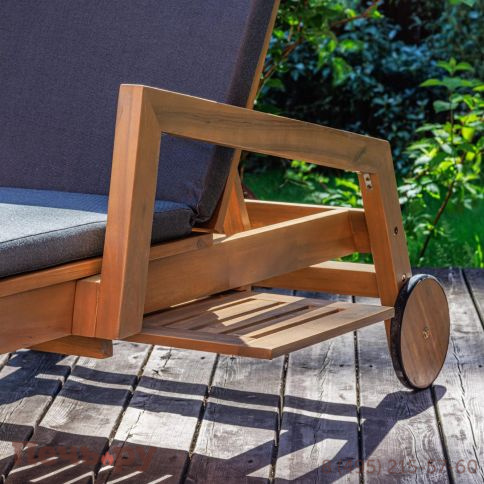 Комплект из шезлонга Royal Family PAOLO и столика RAMON  из акации(teaklook) фото 6