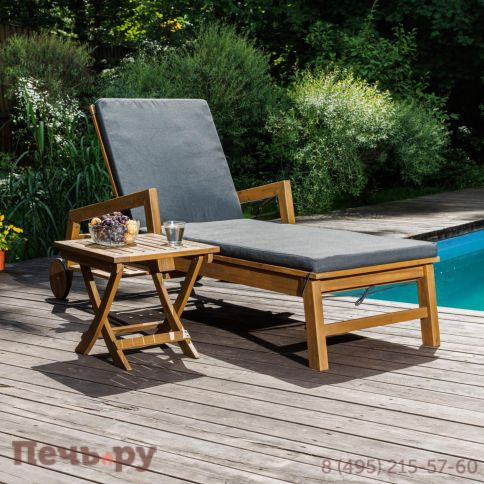 Комплект из шезлонга Royal Family PAOLO и столика RAMON  из акации(teaklook) фото